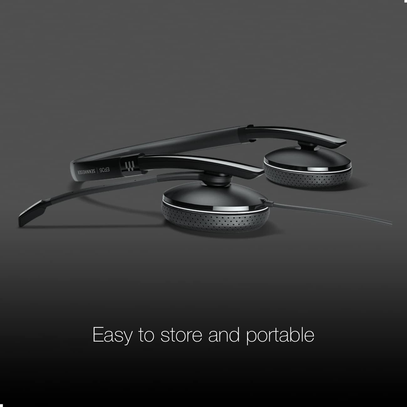 Global Teck EPOS/Sennheiser Sennheiser 165 UC Stereo Headphones, USB-C, Connects via USB to Desktop, PC/Mac, Software - for Zoom, RingCentral, 8x8, Vonage - includes bonus microfiber